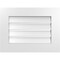 Ekena Millwork Vertical Surface Mount PVC Gable Vent: Functional, w/ 3-1/2"W x 1"P Standard Frame, 24"W x 18"H GVPVE24X1801SF - alternate 1